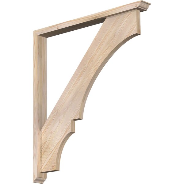Ekena Millwork Balboa Traditional Smooth Bracket w/ Offset Brace, Douglas Fir, 3 1/2"W x 36"D x 40"H BKT0402X36X40BOA01SDF - main